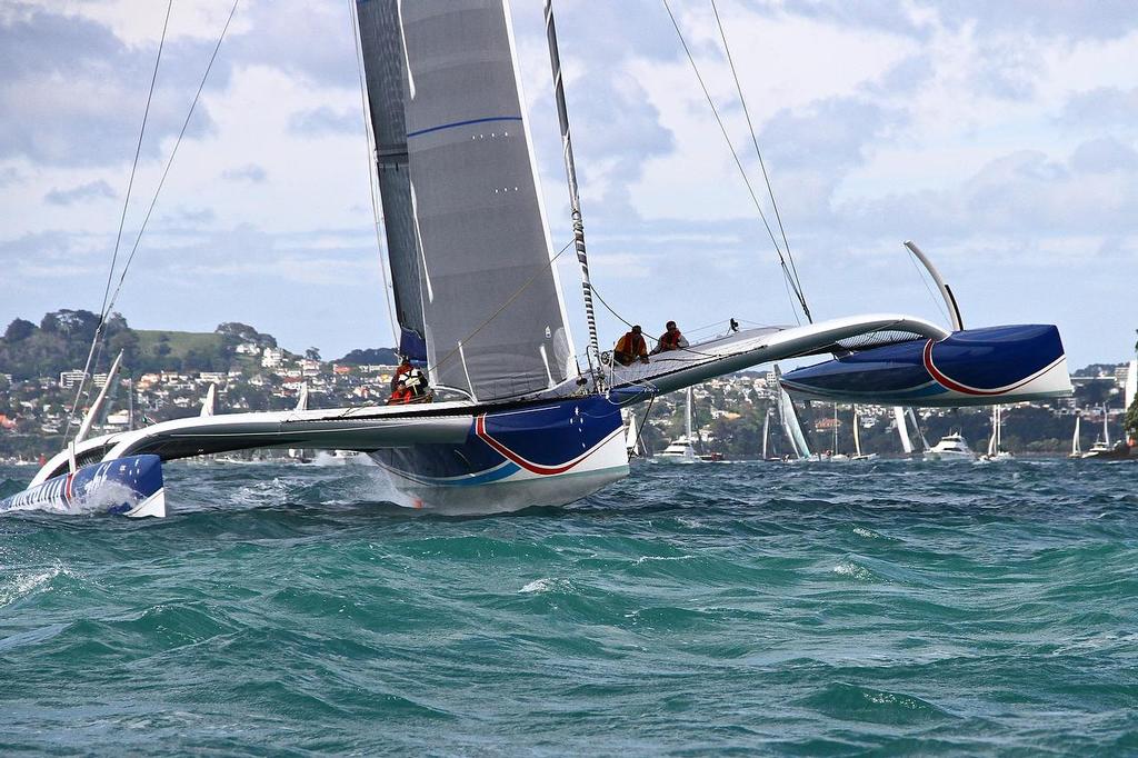 Team Australia (Sean Langman) - Start of Coastal Classic 2013, Waitemata Harbour, October 25, 2013 © Richard Gladwell www.photosport.co.nz